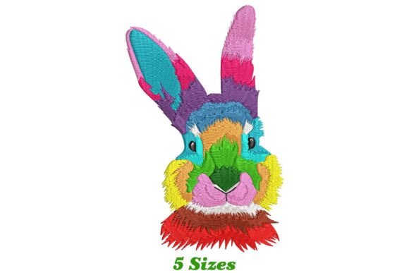 Colorful Rabbit Head Embroidery Review