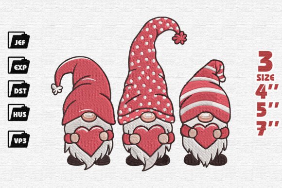 Cute Gnomes Valentine Embroidery Review
