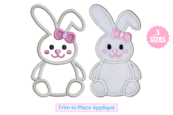 Easter Bunny Girl Applique Review