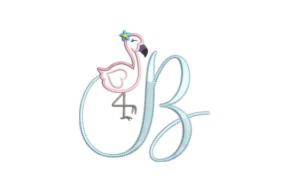 Flamingo Alphabet B Embroidery Review