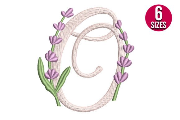 Lavender Font Letter O Review for Embroidery Projects