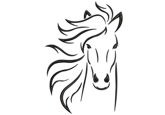 Line Art Horse Embroidery Review for Seasonal Projects