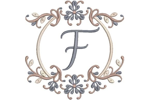 Single Monogram in Frame Letter F Review