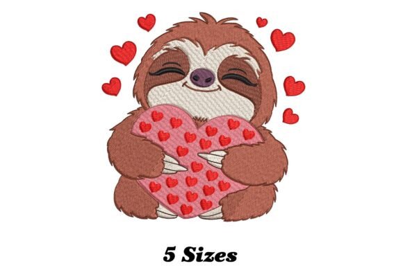 Sloth with Hearts Embroidery Review